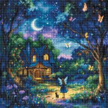 Kit broderie point de croix - Letistitch - Le jardin de Luna