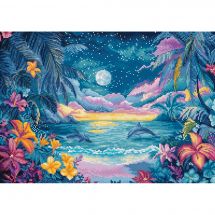 Kit broderie point de croix - Letistitch - Mirage bleu