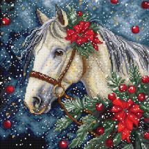 Kit broderie point de croix - Letistitch - Cheval d'hiver