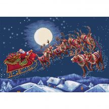 Kit broderie point de croix - Letistitch - Réveillon de Noël