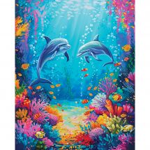 Kit de broderie Diamant - Letistitch - Vie marine