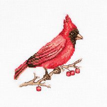 Kit broderie point de croix - Luca-S - Cardinal