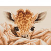 Kit broderie point de croix - Luca-S - Bébé girafe