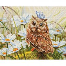 Kit point de croix - Luca-S - Hibou chanceux