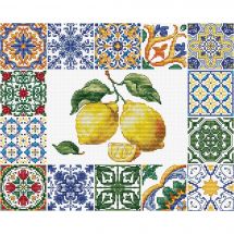 Kit broderie point de croix - Luca-S - Citron méditerrannéen 