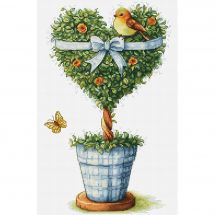 Kit broderie point de croix - Luca-S - L'arbre de l'amour