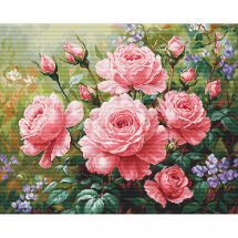 Kit broderie point de croix - Luca-S - Roses du jardin