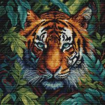 Kit broderie point de croix - Luca-S - Tigre de la jungle