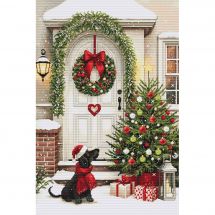 Kit broderie point de croix - Luca-S - Dans l'attente de Noël