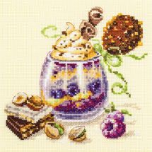 Kit broderie point de croix - Magic Needle - Dessert au chocolat