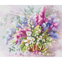 Kit broderie point de croix - Magic Needle - Muguet et lilas