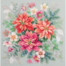 Kit broderie point de croix - Magic Needle - Poinsettias