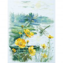 Kit broderie point de croix - Magic Needle - Matin brumeux