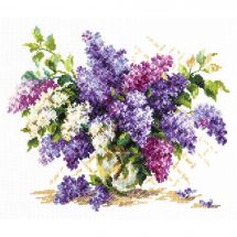 Kit broderie point de croix - Magic Needle - Lilas