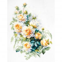 Kit broderie point de croix - Magic Needle - La reine des fleurs
