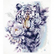 Kit broderie point de croix - Magic Needle - Le tigre blanc