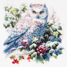 Kit broderie point de croix - Magic Needle - Chouette des neiges