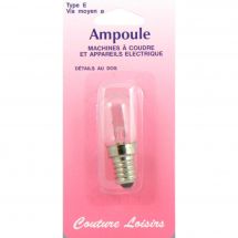 Ampoules - Couture loisirs - Ampoule à vis moyen culot -15 W