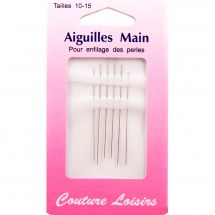 Aiguilles à coudre - Aiguilles à coudre main - tailles 4-8 - Couture loisirs