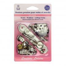 Boutons pression - Couture loisirs - Kit boutons pression pour vestes et anoraks