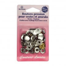 Boutons pression - Couture loisirs - Recharge boutons pression vestes,anoraks