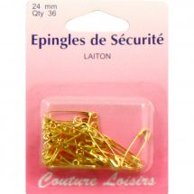 Epingles - Couture loisirs - Epingles de sûreté dorés - 24 mm