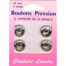 Boutons pression - Couture loisirs - Boutons pression - 15 mm