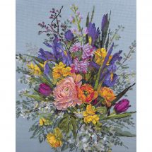 Kit broderie point de croix - Merejka - Réveil du jardin