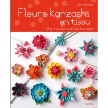 Livre - Fleurus - Fleurs kanzashi en tissu