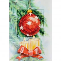 Kit de carte à broder  - Orchidéa - Décoration de Noël