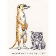 Kit broderie point de croix - Héritage - Meerket mère-cat