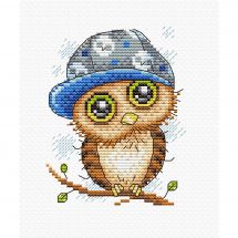 Kit broderie point de croix - MP Studia - Hibou cool