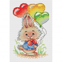 Kit broderie point de croix - MP Studia - Charmant petit lapin