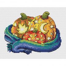 Kit broderie point de croix - MP Studia - Citrouilles lumineuses