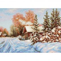 Kit broderie point de croix - MP Studia - Rue du village