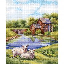 Kit broderie point de croix - MP Studia - Le vieux moulin