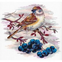 Kit broderie point de croix - MP Studia - Moineau agile