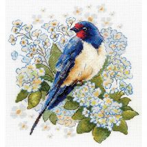 Kit broderie point de croix - MP Studia - Les hirondelles