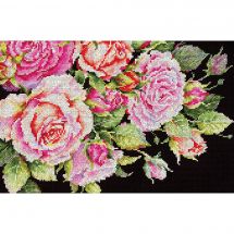 Kit broderie point de croix - MP Studia - Roses nobles