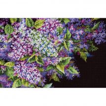 Kit broderie point de croix - MP Studia - Lilas parfumé
