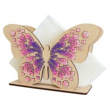 Kit de broderie avec perles - MP Studia - Porte-serviettes - Papillon