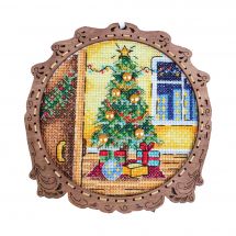 Kit d'ornement à broder - MP Studia - Vacances de Noël
