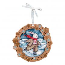 Kit d'ornement à broder - MP Studia - Sur la rivière gelée 1