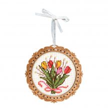 Kit d'ornement à broder - MP Studia - Bouquet de fleurs