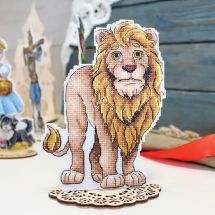Kit d'ornement à broder - MP Studia - Le lion peureux