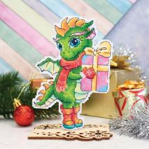 Kit d'ornement à broder - MP Studia - Bébé dragon