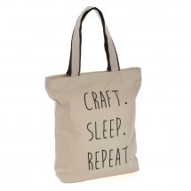 Sac à ouvrages - Hobby Gift - Sac fourre-tout - Craft Sleep Repeat
