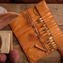 Rangement cuir broderie - Muud - Etui Stockholm - Whisky