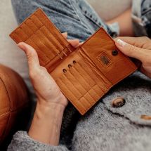 Rangement cuir - Muud - Pochette Elvia - Whisky