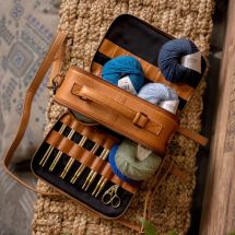 Rangement tricot/crochet - Muud - Sac tricot et crochet Lilly - Whisky